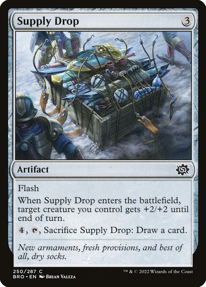 Supply Drop – Common Magic: The Gathering card from The Brothers' War (#250)