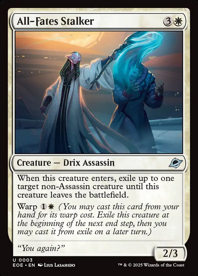 All-Fates Stalker – Uncommon Magic: The Gathering card from Edge of Eternities (#3)