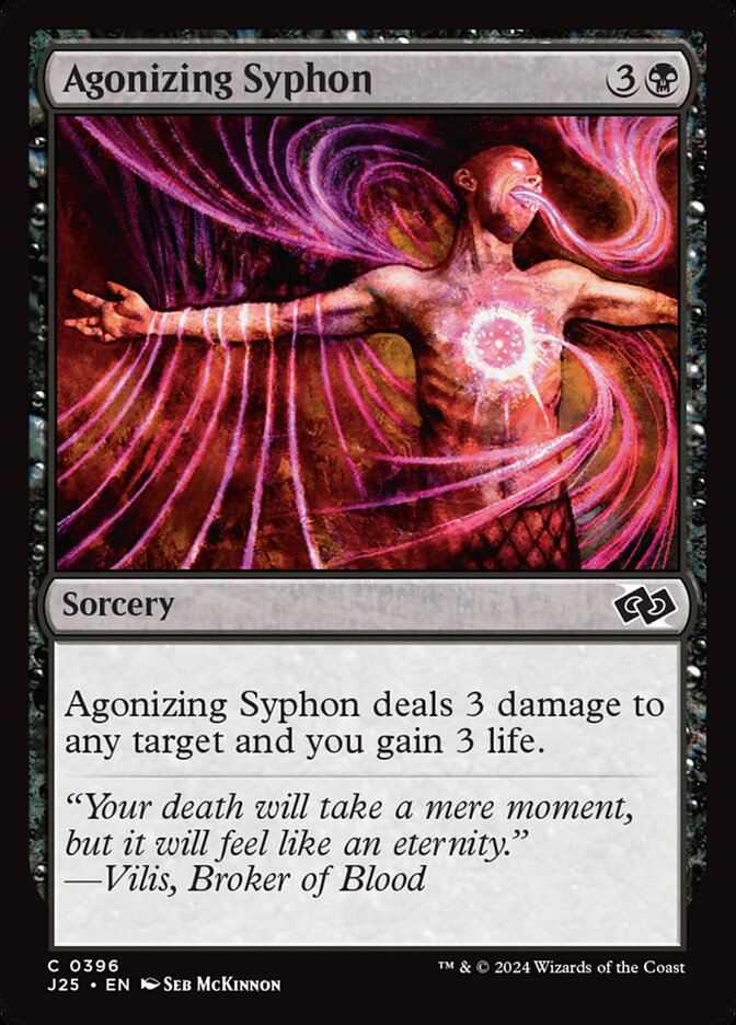 Agonizing Syphon – Common Magic: The Gathering card from Foundations Jumpstart (#396)
