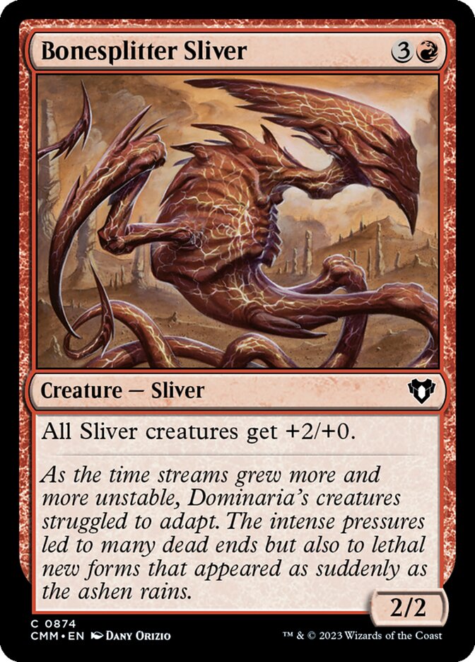 Bonesplitter Sliver – Common Magic: The Gathering card from Commander Masters (#874)
