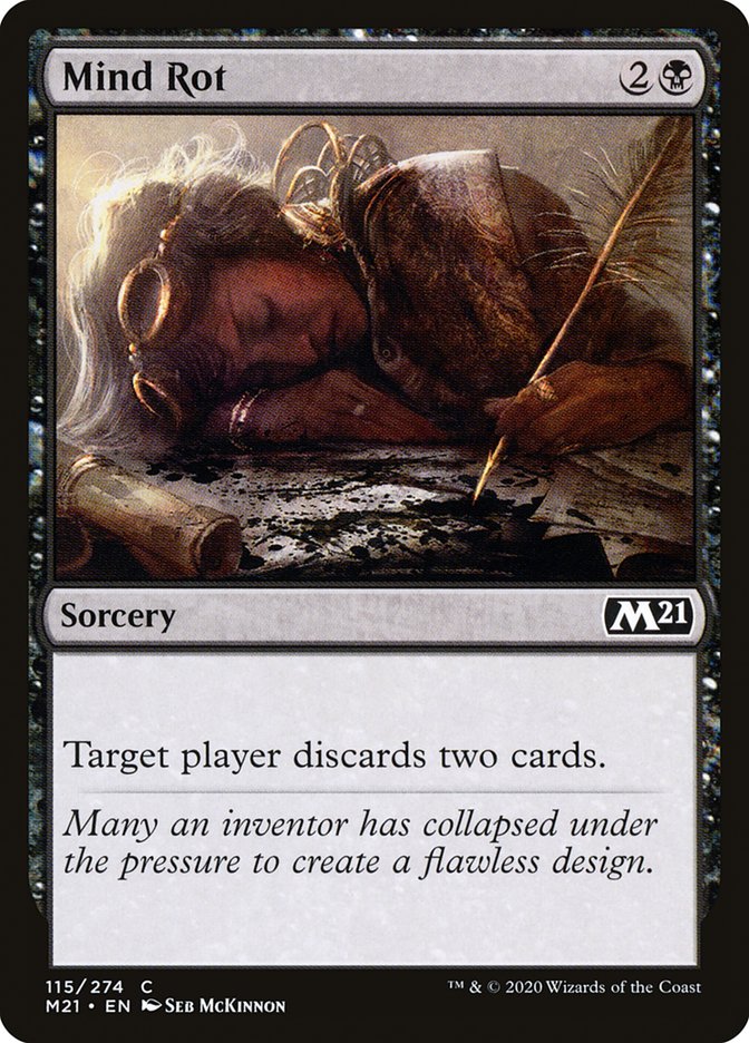 Mind Rot – Common Magic: The Gathering card from Core Set 2021 (#115)