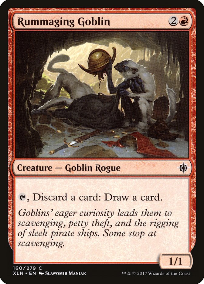 Rummaging Goblin – Common Magic: The Gathering card from Ixalan (#160)