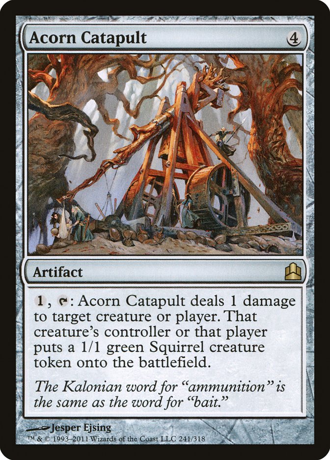 Acorn Catapult – Rare Magic: The Gathering card from Commander 2011 (#241)