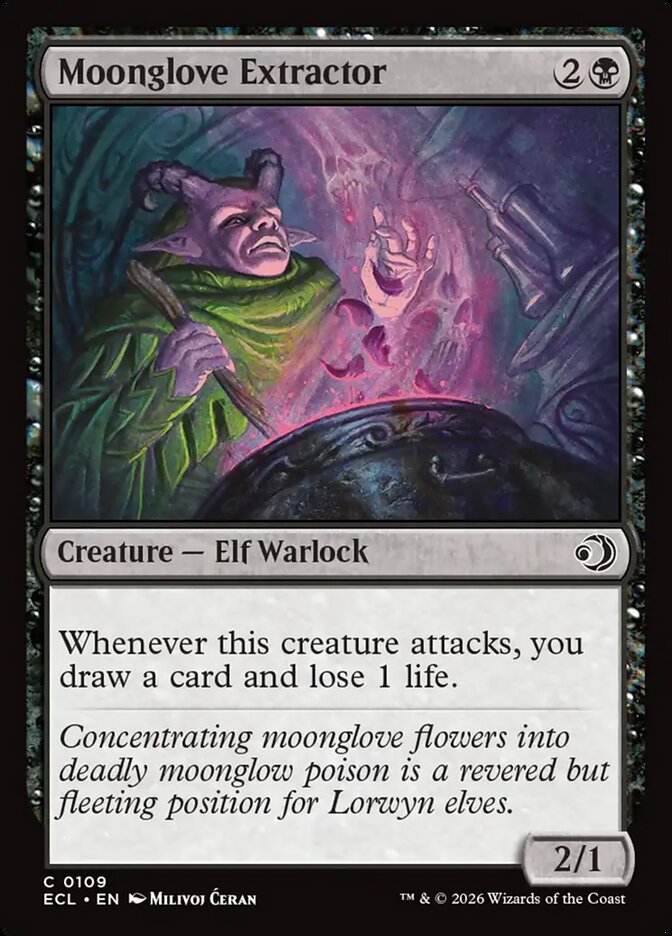 Moonglove Extractor – Common Magic: The Gathering card from Lorwyn Eclipsed (#109)