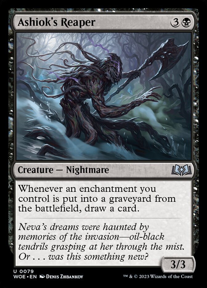 Ashiok's Reaper – Uncommon Magic: The Gathering card from Wilds of Eldraine (#79)