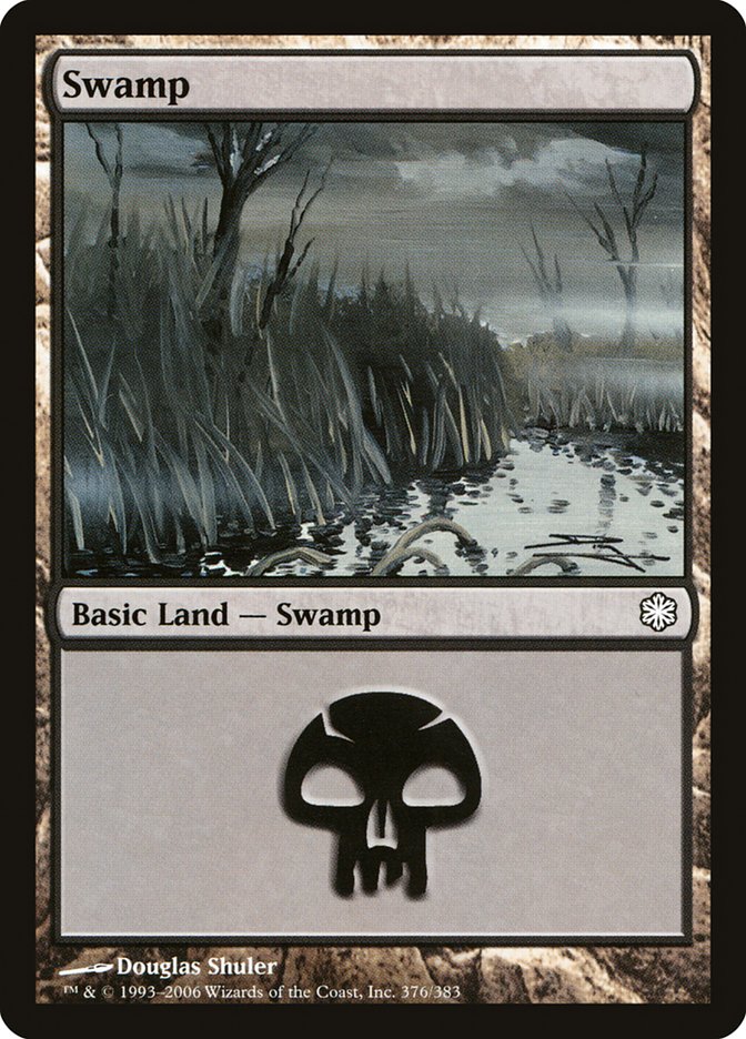 Swamp – Common Magic: The Gathering card from Coldsnap Theme Decks (#376)