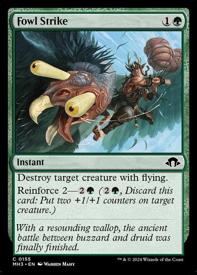 Fowl Strike – Common Magic: The Gathering card from Modern Horizons 3 (#155)