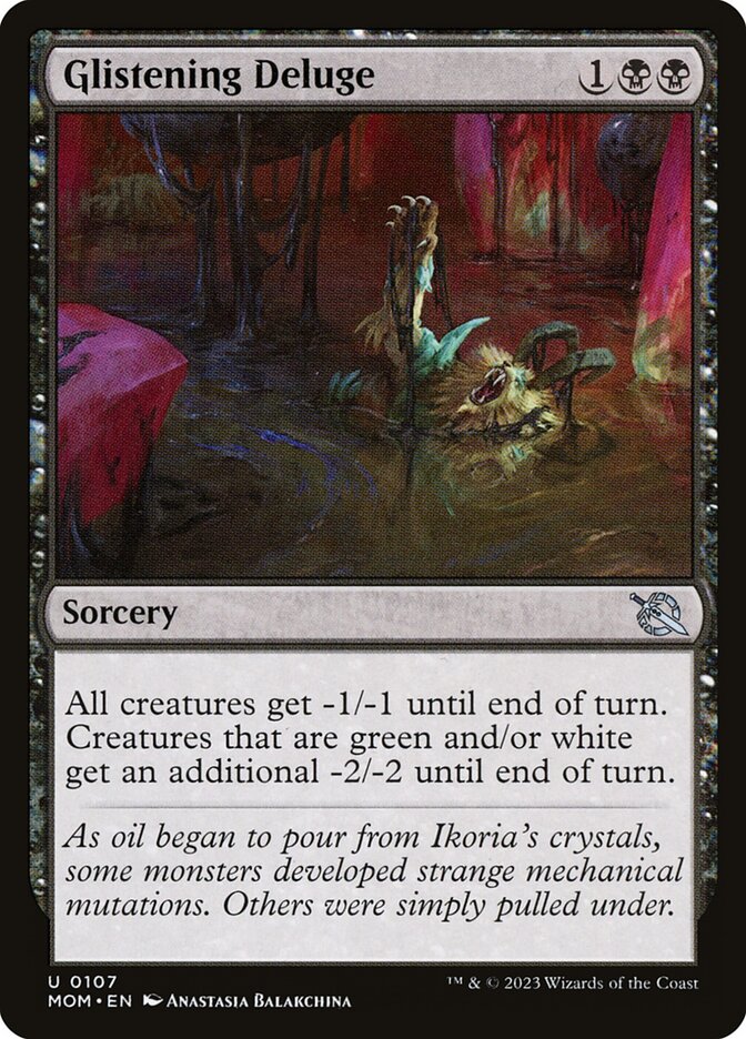 Glistening Deluge – Uncommon Magic: The Gathering card from March of the Machine (#107)