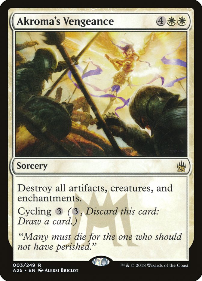 Akroma's Vengeance – Rare Magic: The Gathering card from Masters 25 (#3)