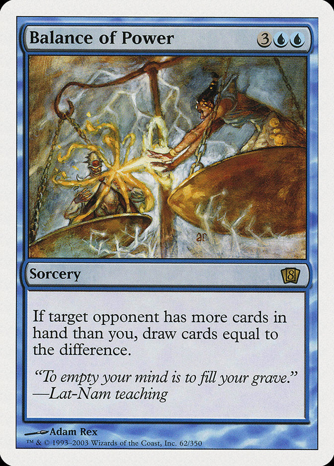 Balance of Power – Rare Magic: The Gathering card from Eighth Edition (#62)