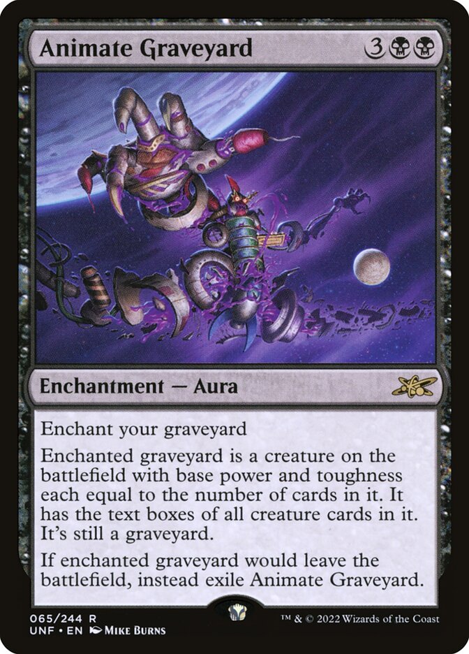 Animate Graveyard – Rare Magic: The Gathering card from Unfinity (#65)