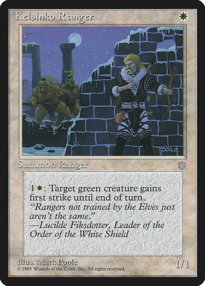 Kelsinko Ranger – Common Magic: The Gathering card from Ice Age (#33)