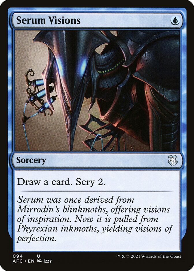 Serum Visions – Uncommon Magic: The Gathering card from Forgotten Realms Commander (#94)