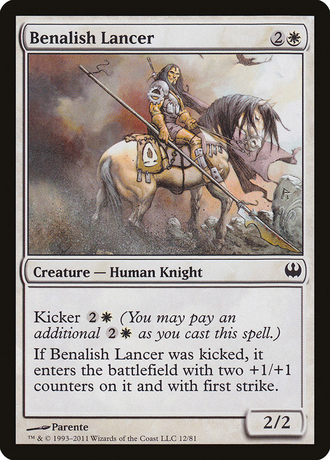 Benalish Lancer – Common Magic: The Gathering card from Duel Decks: Knights vs. Dragons (#12)