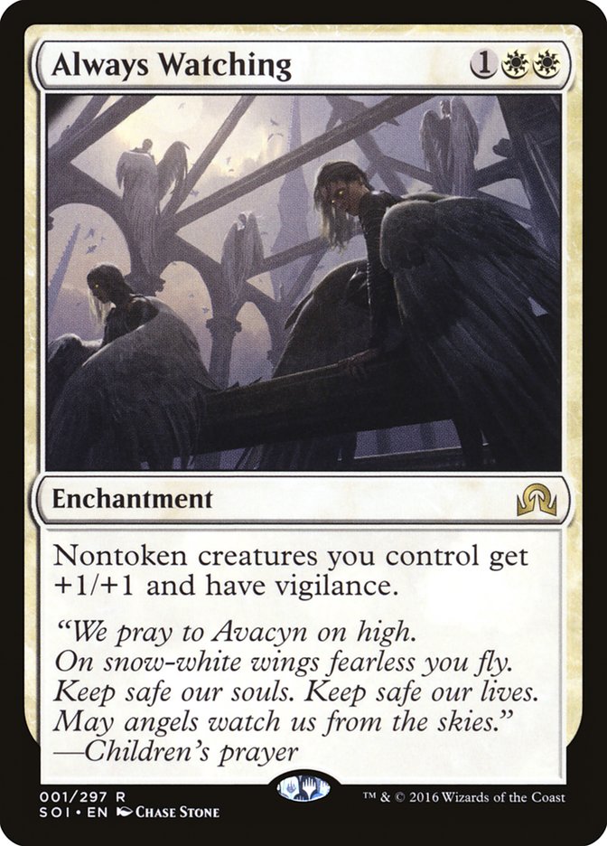Always Watching – Rare Magic: The Gathering card from Shadows over Innistrad (#1)