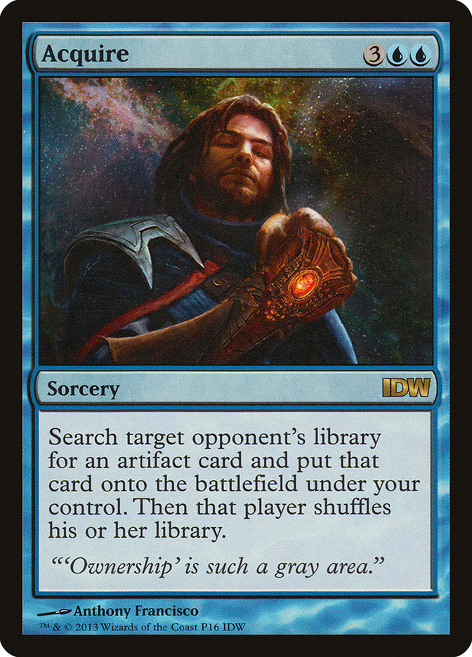 Acquire – Rare Magic: The Gathering card from IDW Comics Inserts (#16)