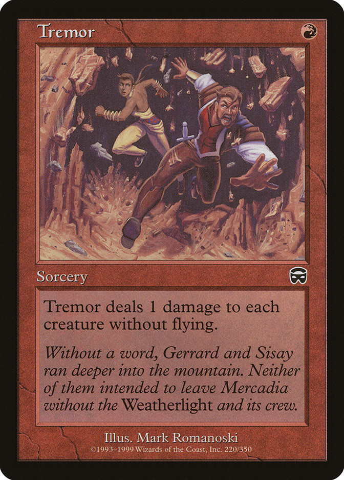 Tremor – Common Magic: The Gathering card from Mercadian Masques (#220)