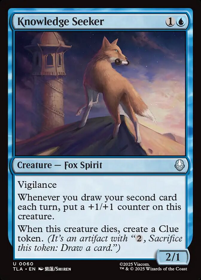 Knowledge Seeker – Uncommon Magic: The Gathering card from Avatar: The Last Airbender (#60)