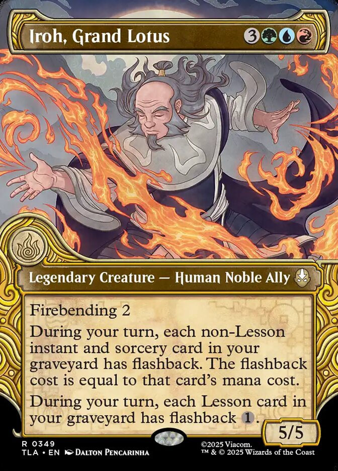 Iroh, Grand Lotus – Rare Magic: The Gathering card from Avatar: The Last Airbender (#349)