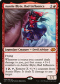 Auntie Blyte, Bad Influence – Mythic Magic: The Gathering card from Jumpstart 2022 (#30)