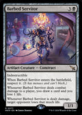 Barbed Servitor – Rare Magic: The Gathering card from Murders at Karlov Manor Promos (#77p)