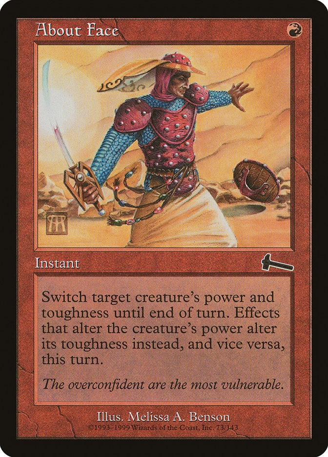 About Face – Common Magic: The Gathering card from Urza's Legacy (#73)