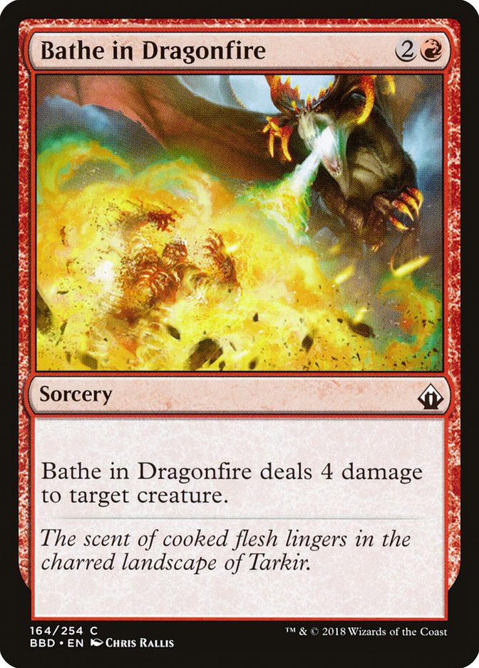Bathe in Dragonfire – Common Magic: The Gathering card from Battlebond (#164)
