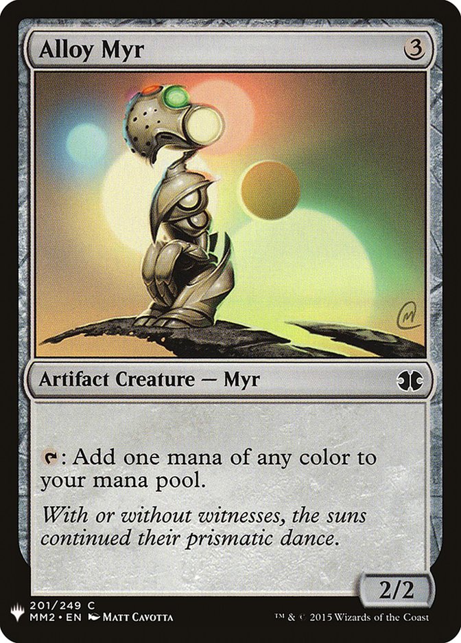 Alloy Myr – Common Magic: The Gathering card from The List (#MM2-201)