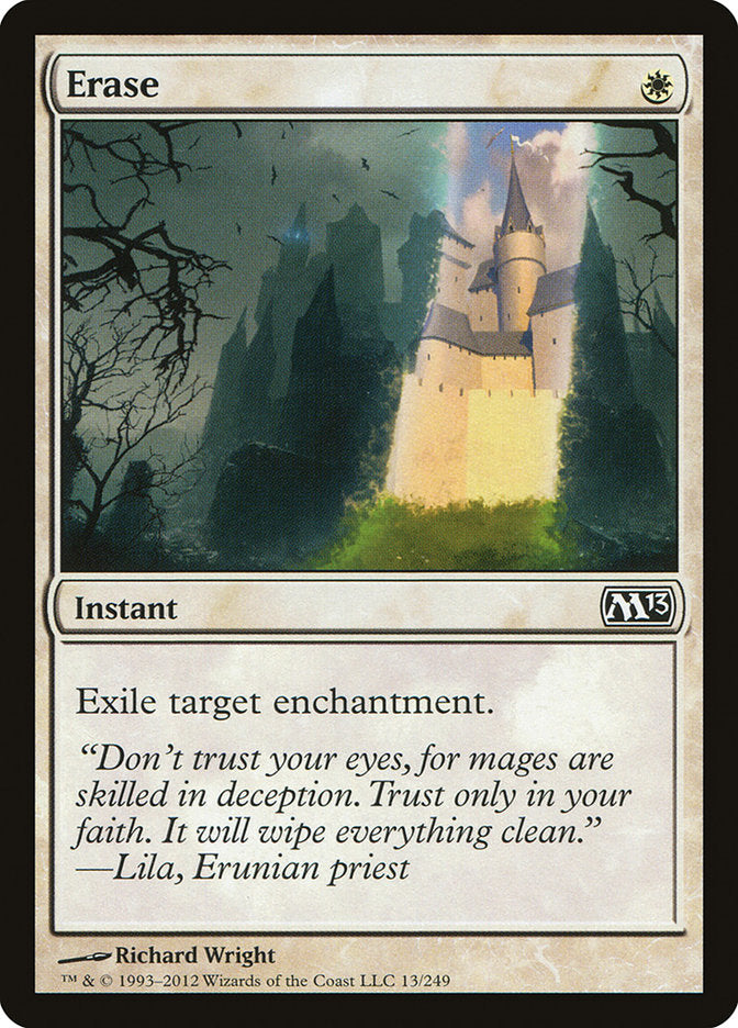 Erase – Common Magic: The Gathering card from Magic 2013 (#13)
