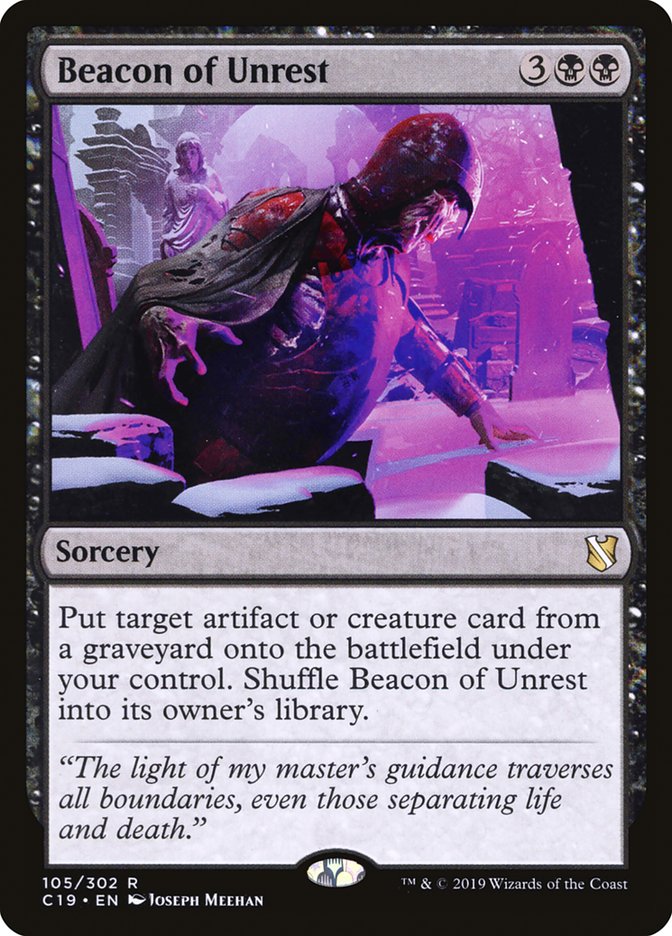 Beacon of Unrest – Rare Magic: The Gathering card from Commander 2019 (#105)