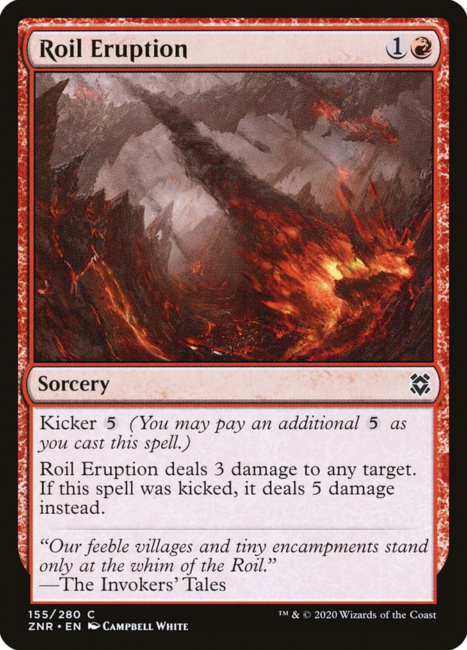 Roil Eruption – Common Magic: The Gathering card from Zendikar Rising (#155)