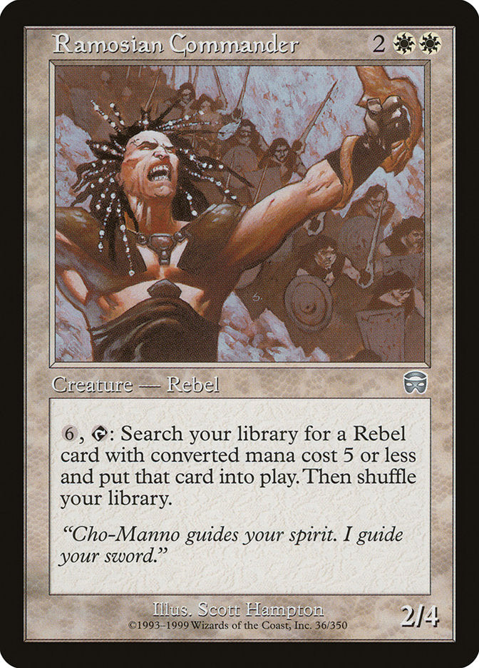 Ramosian Commander – Uncommon Magic: The Gathering card from Mercadian Masques (#36)