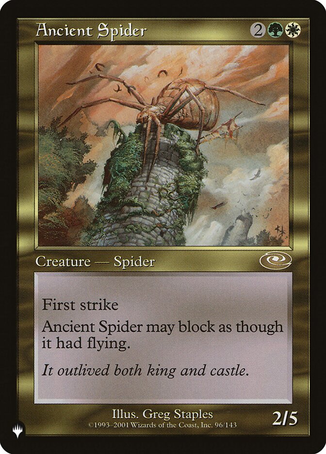 Ancient Spider – Rare Magic: The Gathering card from The List (#PLS-96)