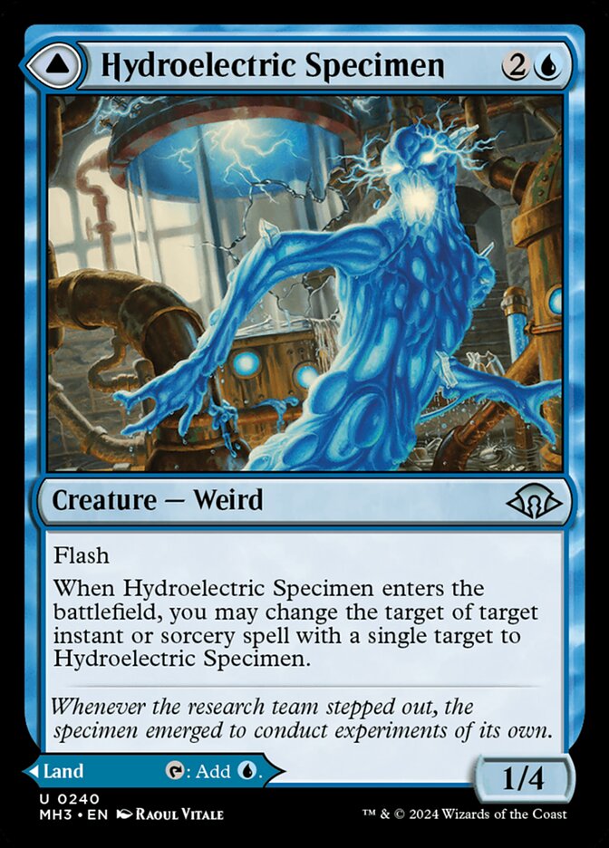 Hydroelectric Specimen // Hydroelectric Laboratory – Uncommon Magic: The Gathering card from Modern Horizons 3 (#240)