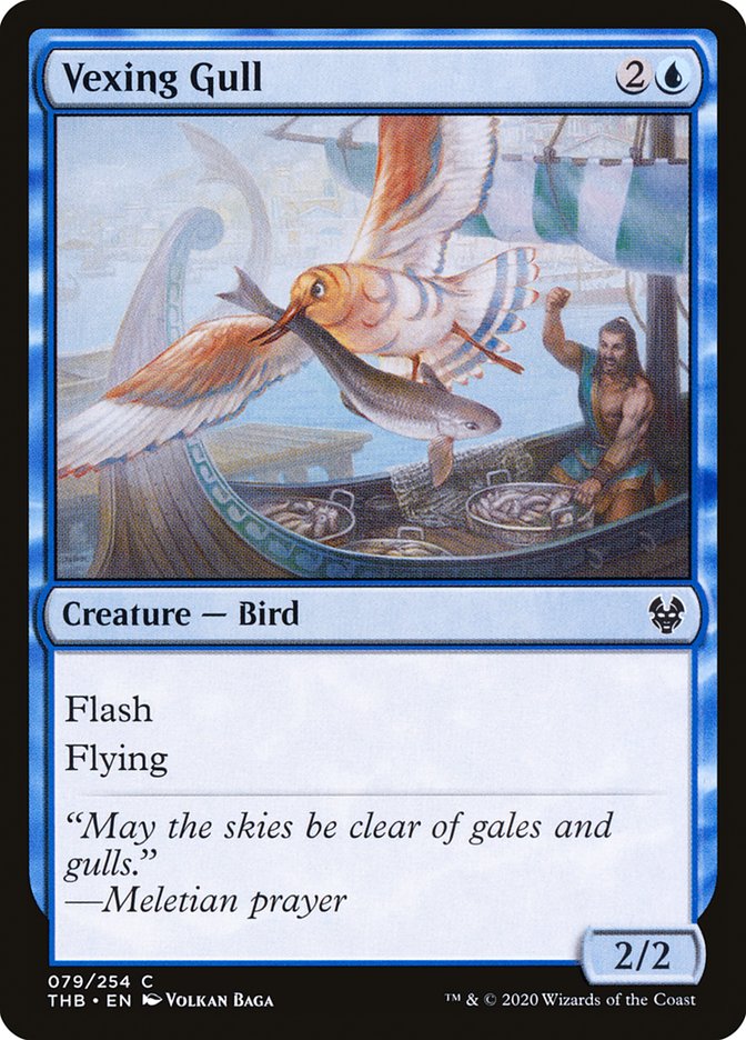 Vexing Gull – Common Magic: The Gathering card from Theros Beyond Death (#79)
