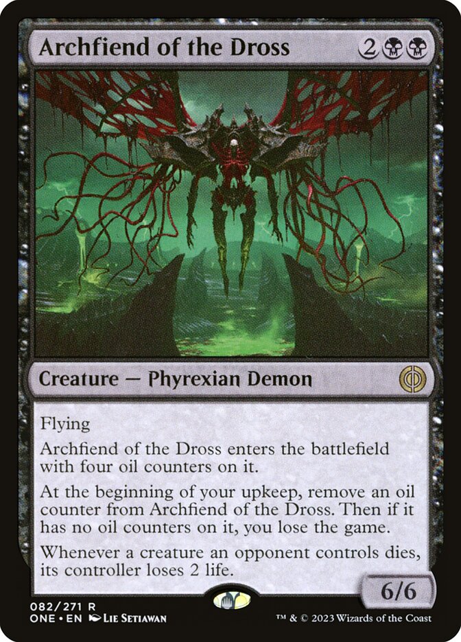 Archfiend of the Dross – Rare Magic: The Gathering card from Phyrexia: All Will Be One (#82)