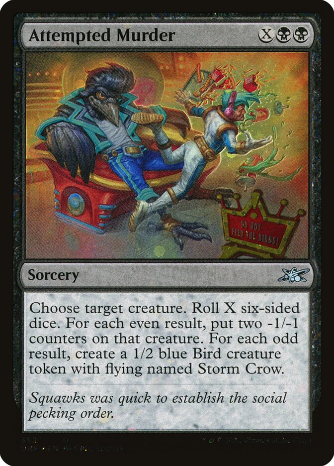 Attempted Murder – Uncommon Magic: The Gathering card from Unfinity (#352)