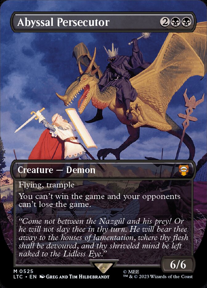Abyssal Persecutor – Mythic Magic: The Gathering card from Tales of Middle-earth Commander (#525)