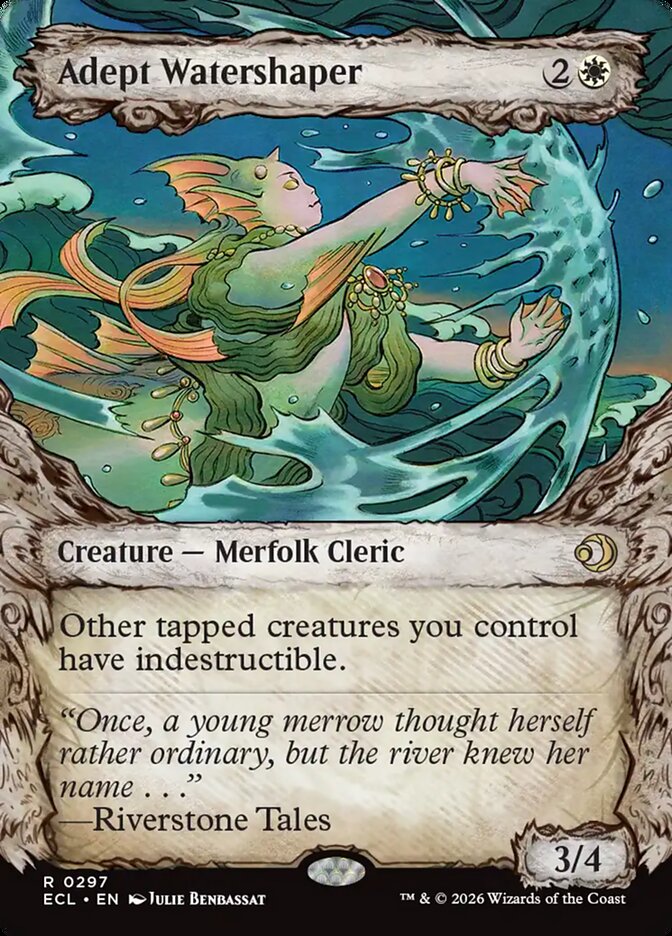 Adept Watershaper – Rare Magic: The Gathering card from Lorwyn Eclipsed (#297)