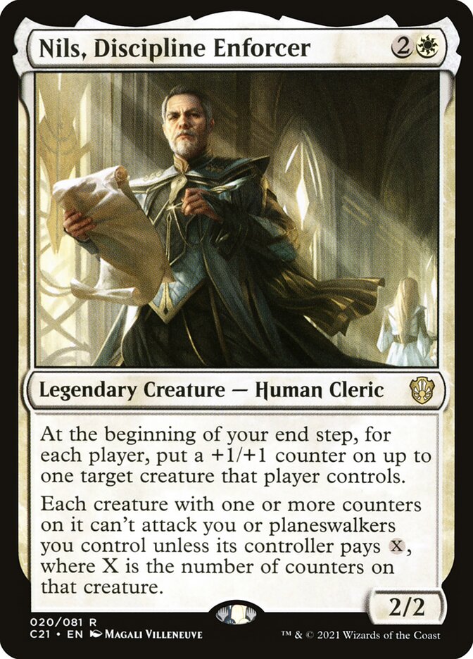 Nils, Discipline Enforcer – Rare Magic: The Gathering card from Commander 2021 (#20)