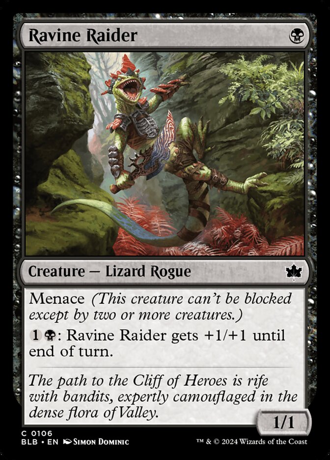 Ravine Raider – Common Magic: The Gathering card from Bloomburrow (#106)