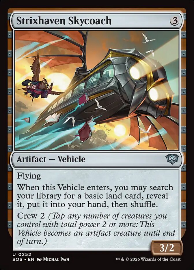 Strixhaven Skycoach – Uncommon Magic: The Gathering card from Secrets of Strixhaven (#252)