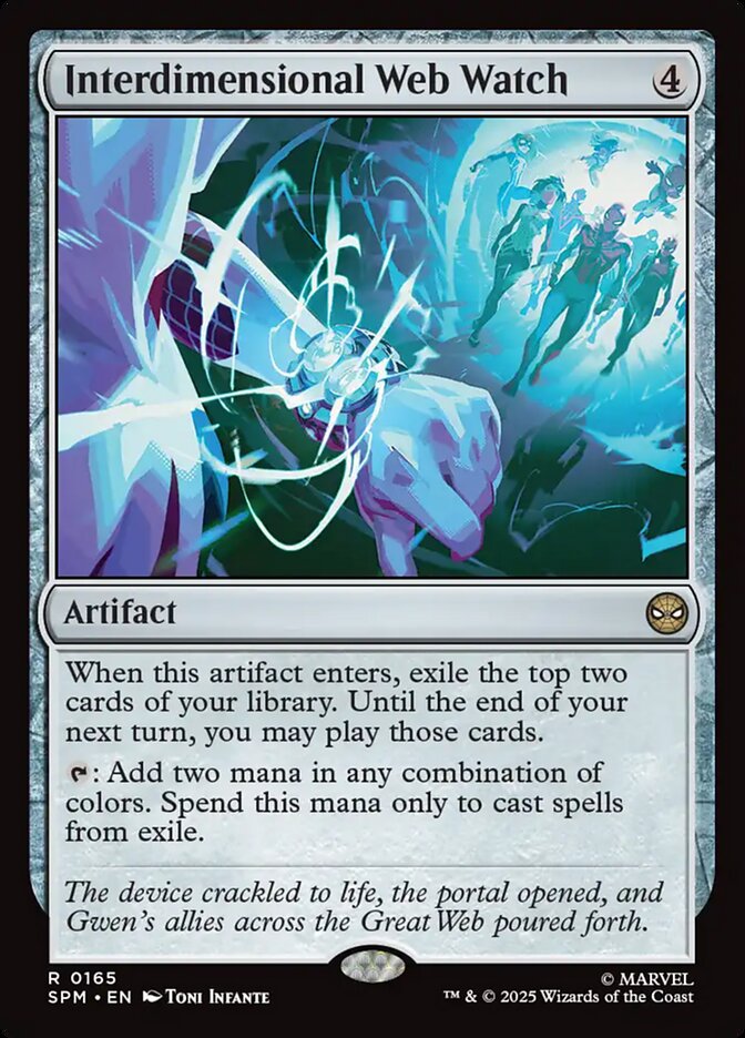 Interdimensional Web Watch – Rare Magic: The Gathering card from Marvel's Spider-Man (#165)