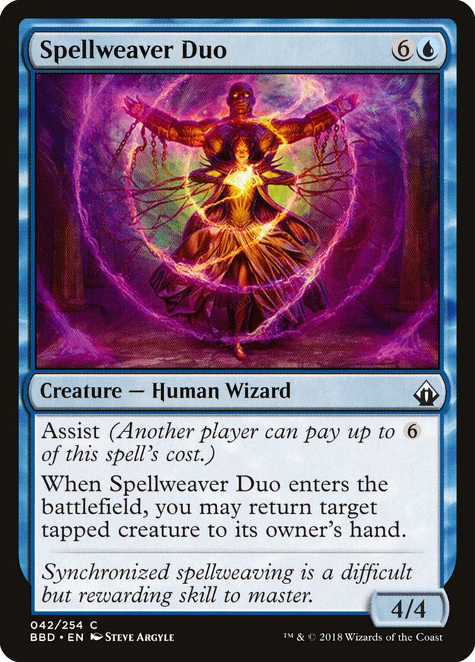 Spellweaver Duo – Common Magic: The Gathering card from Battlebond (#42)