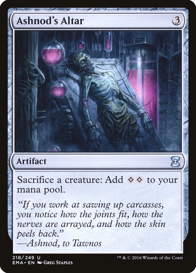 Ashnod's Altar – Uncommon Magic: The Gathering card from Eternal Masters (#218)