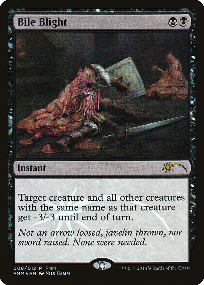 Bile Blight – Rare Magic: The Gathering card from Friday Night Magic 2014 (#8)