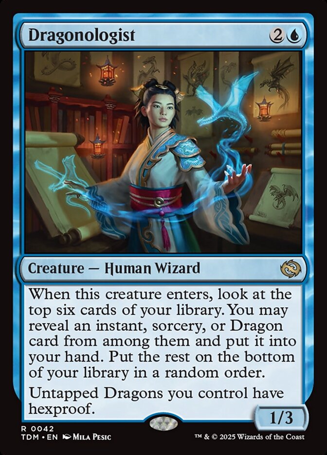 Dragonologist – Rare Magic: The Gathering card from Tarkir: Dragonstorm (#42)