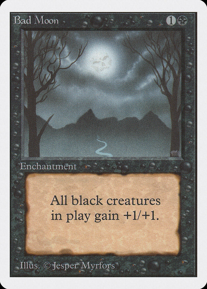 Bad Moon – Rare Magic: The Gathering card from Unlimited Edition (#94)