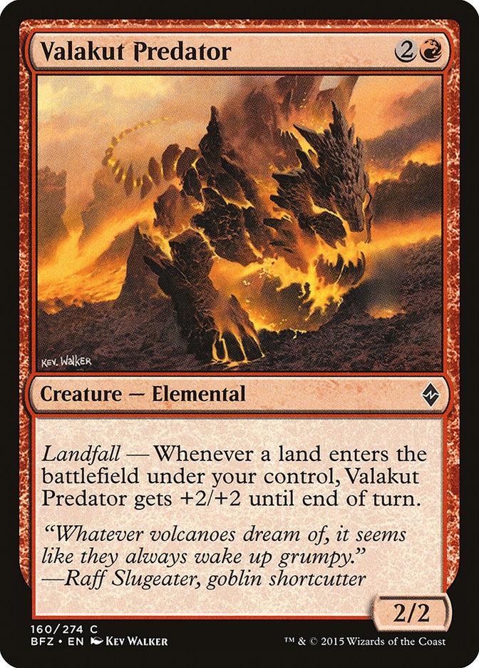 Valakut Predator – Common Magic: The Gathering card from Battle for Zendikar (#160)