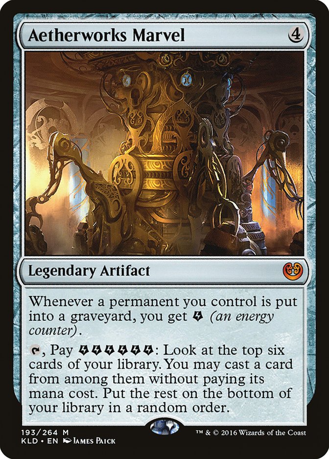 Aetherworks Marvel – Mythic Magic: The Gathering card from Kaladesh (#193)